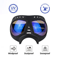 NAMSAN Clear Dog Goggles UV-resistant lenses provide glare reduction and eye protection
