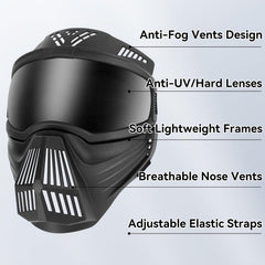 NAMSAN dog goggles full-face visor with UV400 protection for sunny outdoor trips.