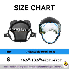 NAMSAN dog helmet adjustable strap provides a secure, customizable fit