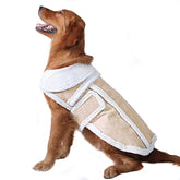 NAMSAN Dog Sherpa Jacket front view highlights cozy warmth for chilly walks.