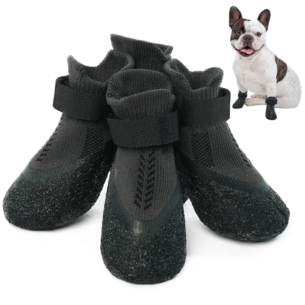 Nanaki puppy dog socks with anti-slip grip for stable indoor footing.
