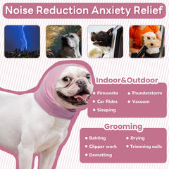 Nanaki Soft Dog Calming Hoodie close-up highlights breathable comfortable fabric