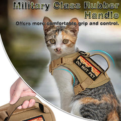 Nanappice harness Molle patch area close-up for personality patches