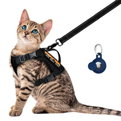 Nanappice tactical cat harness outer view shows rugged nylon for outdoor use.