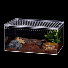 NANEEZOO Magnetic Acrylic Large Enclosure side view shows anti-escape