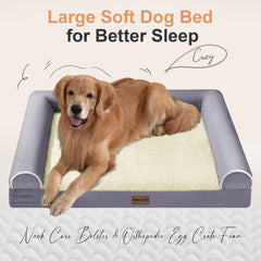 NANUYA 30x27 sleeping area supports large breeds for spacious rest