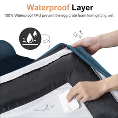 NANUYA dog bed waterproof layer helps protect foam from accidents.