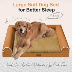 NANUYA dog bed waterproof removable cover ready for easy cleaning