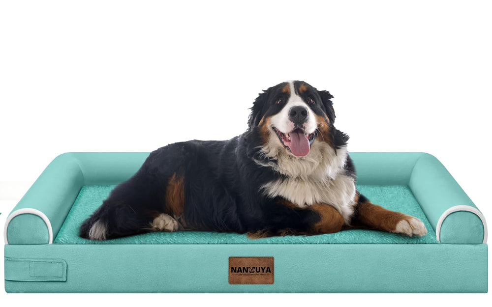 NANUYA large dog bed with egg crate foam delivers orthopedic-style support for big dogs.