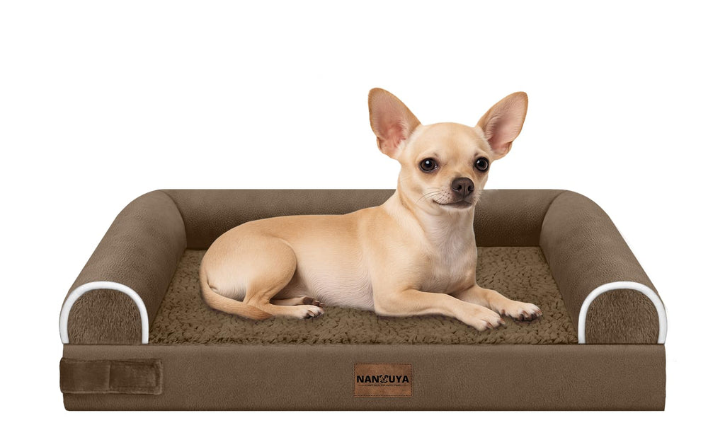 NANUYA large dog bed with egg-crate foam supports joints and comfort