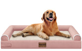 NANUYA large dog bed memory foam pink for joints and comfort