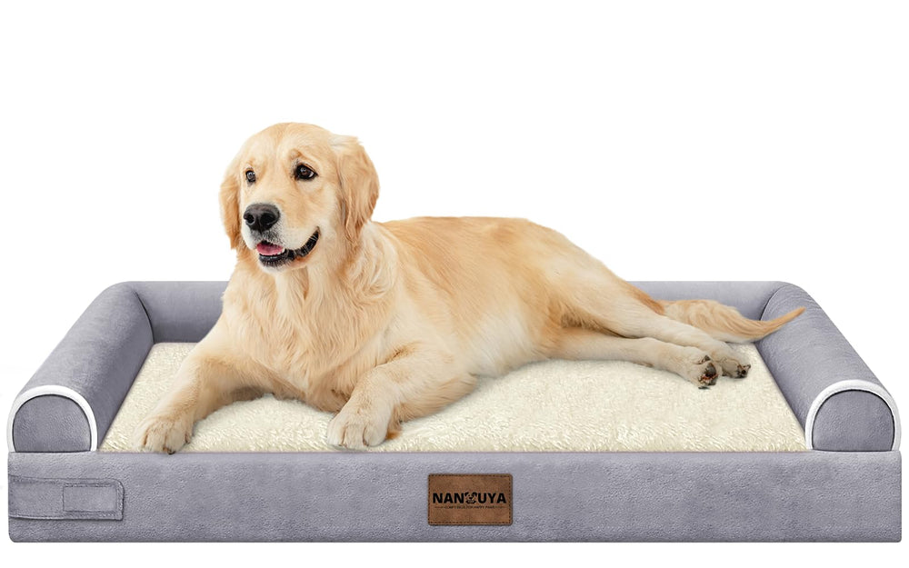 Nanuya large dog bed orthopedic egg crate foam supports joints and comfort.