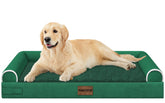 NANUYA large dog bed with orthopedic egg crate foam for joint-friendly support.