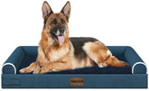 NANUYA large dog bed with orthopedic egg crate foam offers joint support.