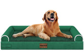 NANUYA large dog bed top view highlighting orthopedic foam for supportive rest