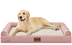 NANUYA large dog bed orthopedic foam top view shows joint support