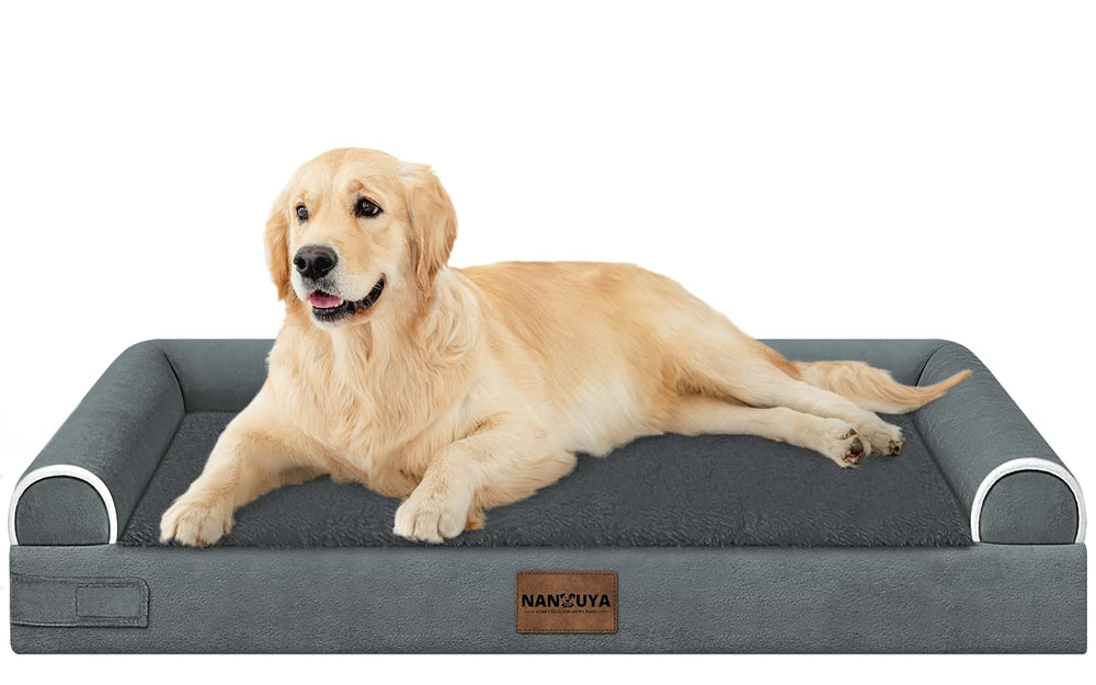 NANUYA large orthopedic foam bed with supporting surface for joints and rest