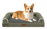 NANUYA medium-large dog bed top view with orthopedic egg crate foam for joint support.