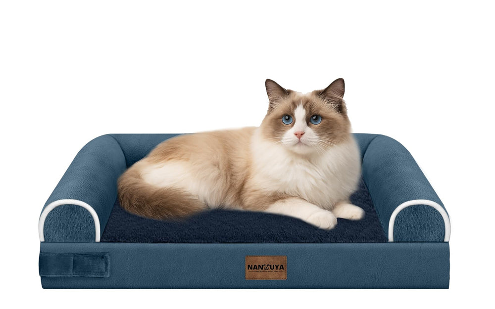 NANUYA small dog bed egg crate foam provides joint-friendly support for tiny pets