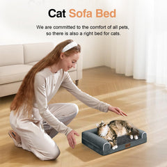 Nanuya three-sided bolster supports head and neck for secure lounging.