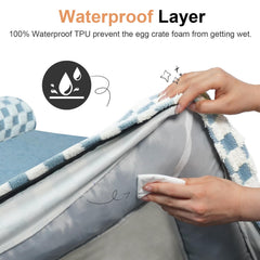 NANUYA waterproof inner liner keeps the mattress dry and clean.