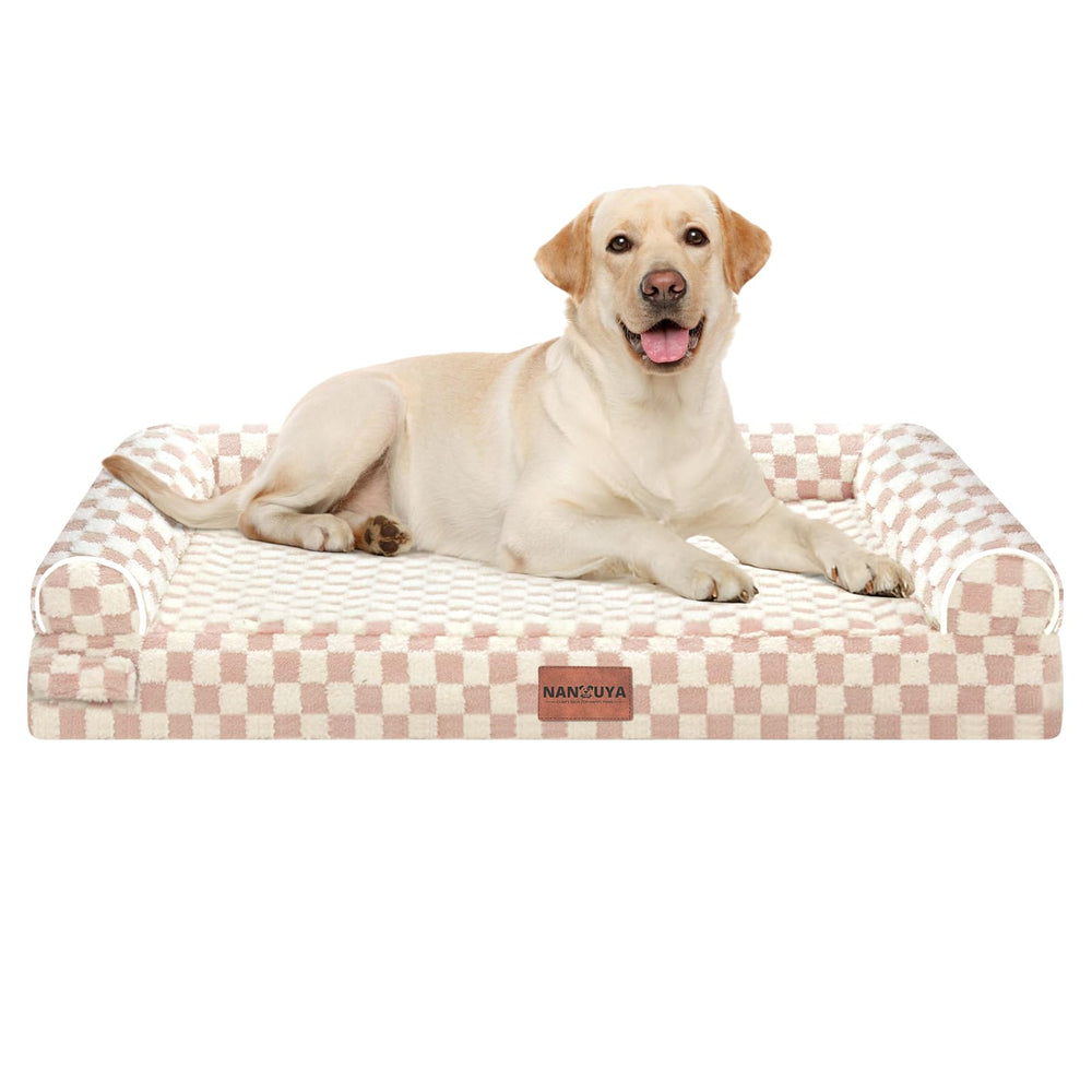 NANUYA large dog bed with orthopedic egg crate foam for supportive rest and airflow benefits