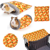 NAPLORD 5-piece small pet fleece set snuggle sack promotes cozy naps and secure floor time.