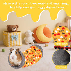 NAPLORD small pet fleece tunnel shown in compact, chew-safe design for active play.