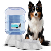 NATIKON automatic waterer dispenser front view showing steady hydration for pets