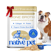 Native Pet bone broth powder scoop for quick meal toppers and easy serving.
