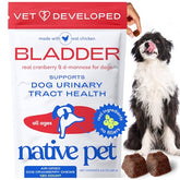 Native Pet Dog UTI Treatment packaging with cranberry blend for bladder support