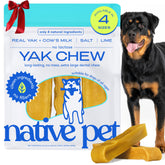Native Pet Yak Cheese Himalayan Dog Chews XL Pack—long-lasting chew for aggressive chewers.