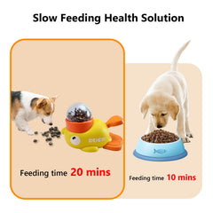 Naturael Duck Treat Dispenser adjustable slots customize treat sizes and types.