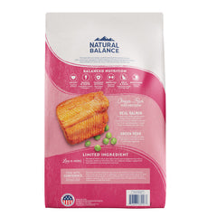 Natural Balance dry cat food bowl closeup showing grain-free kibble texture