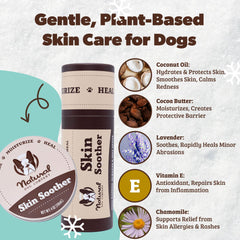 Natural Dog Company Bálsamo Calmante para Piel de Perros, textura suave y absorción rápida.
