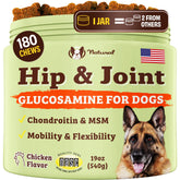 Natural Dog Company hip-joint chews closeup showing joint support texture