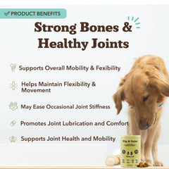 Natural Dog Company hip-joint chews texture shot for easy feeding