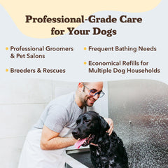 Natural Dog Company ingredients-colloidal-oatmeal-aloe-chamomile highlight soothing care for irritated skin.