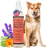Natural Dog Company Itchy Dog Spritz bottle for refreshing coat between baths.