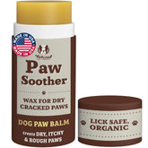 Natural Dog Company Paw Soother Stick packaging shown for on-the-go paw care.