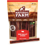 Natural Farm Gullet Sticks pack shot showing a 50-pack for dogs with dental relevance