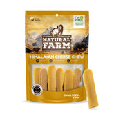 Natural Farm Himalayan Yak Cheese Chews pack shot; 8-pack dog treats.