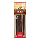 Natural Farm Peanut Butter Collagen Sticks 12in pack slows chewing and entertains dogs.