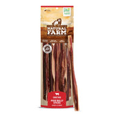Natural Farm Pet Pizzle Bully Stick 10inch 12pack ideal for small dogs and dental health
