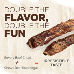 Natural Farm Power Beef Sticks image of beef ingredients reinforces protein and collagen content.