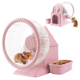Nature Ann 4 in 1 silent hamster wheel pink in action promotes quiet nighttime play