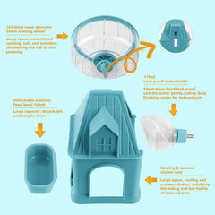 Nature Ann 4-in-1 food bowl attached to wheel for easy feeding during play