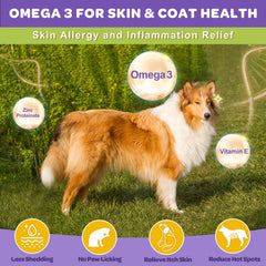 NATURE TARGET Probiotics omega-3 and zinc for healthy skin and coat.