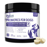 Nature Target Probiotics for Dogs bottle shows 6B CFU formula supporting gut health