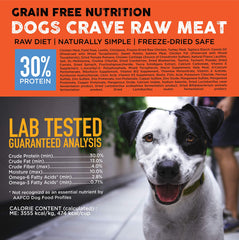 Nature's Diet Raw Mix Kibble grain-free-formula bag highlights clean ingredients